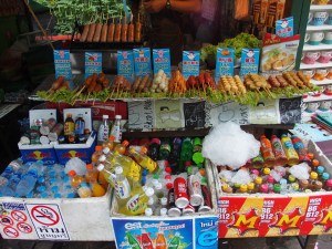 ein typischer Snack Stand bei Touristen Attraktionen